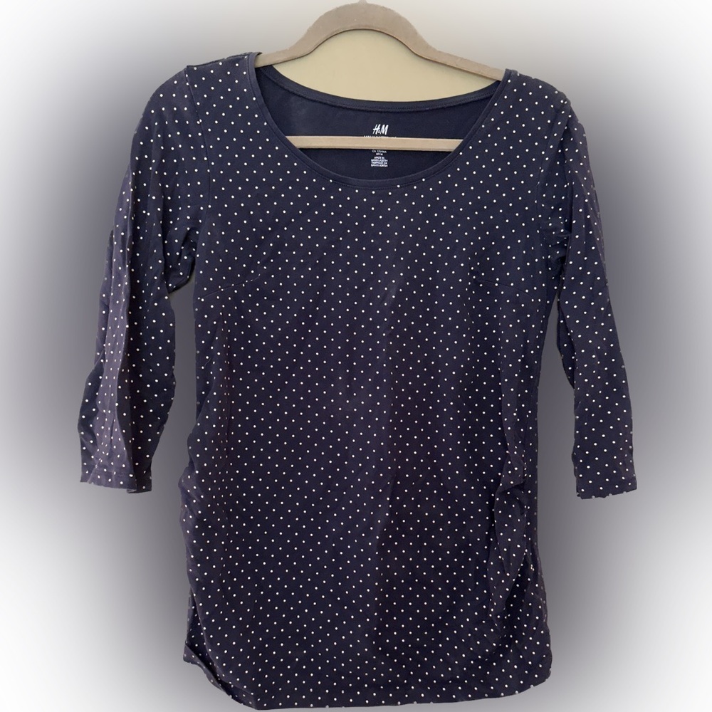 H&M Maternity | Polka Dot Maternity Shirt
